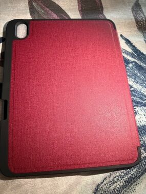 Red Tablet Folio Case - Slim Protective Cover